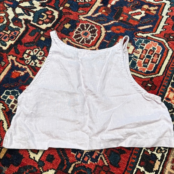 Lilac linen crop opia byron bay - Picture 3 of 4